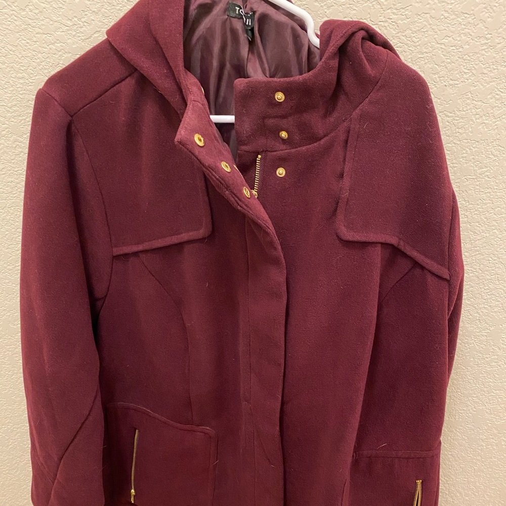 Torrid Burgundy Coat